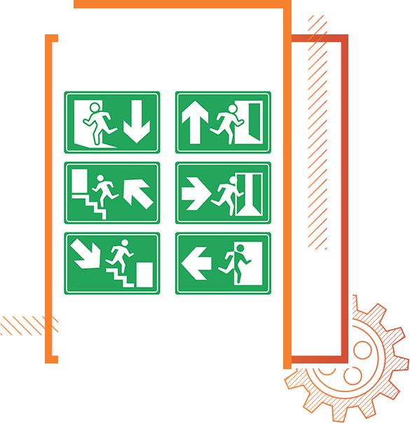SISTEMA CONTRA INCENDIO - SINALIZAÇÃO VISUAL DE EMERGÊNCIA
